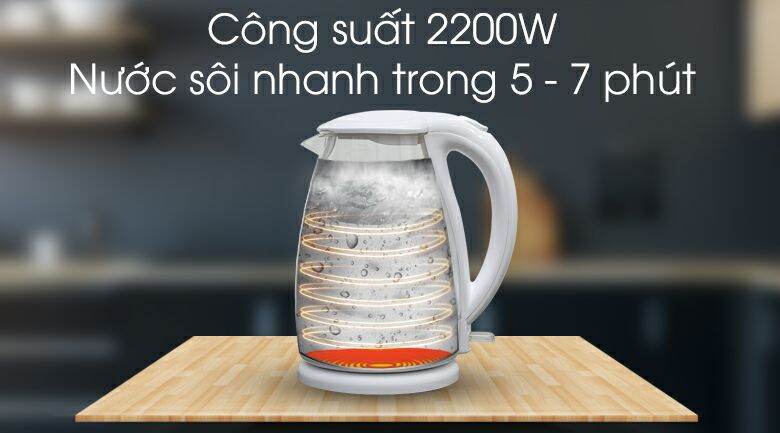 Ấm siêu tốc Delites 1.8 lít ST18G02

- hàng trưng bày