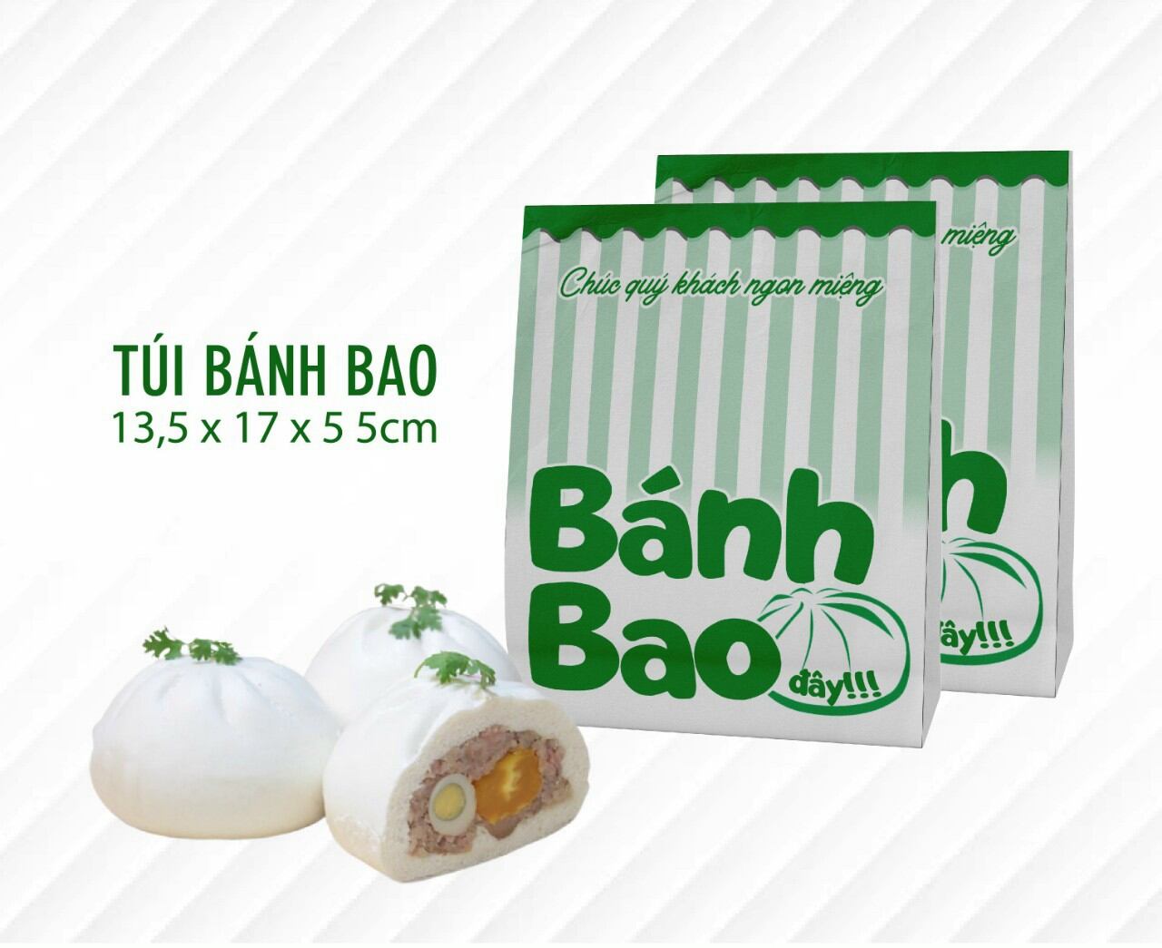 1000 túi bánh bao, túi đựng bánh bao, túi giấy đựng bánh bao