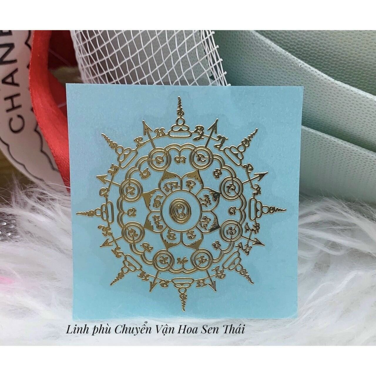 PHÙ BÁNH XE CHUYỂN VẬN PHIÊN BẢN HOA SEN THÁI LAN