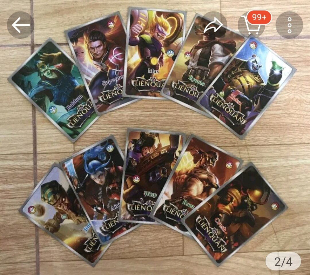 Set 5 gói thẻ bài liên quân cao cấp