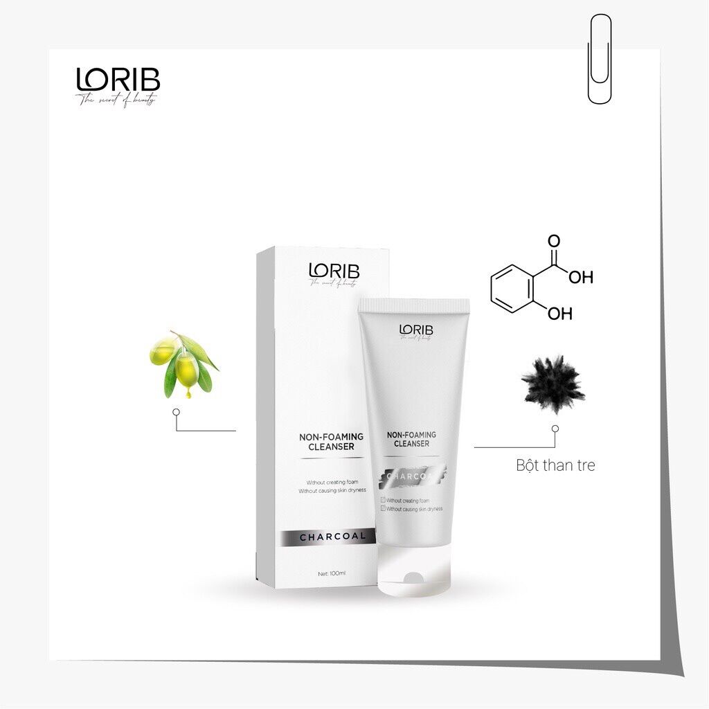 Sữa rửa mặt than tre collagen lori b