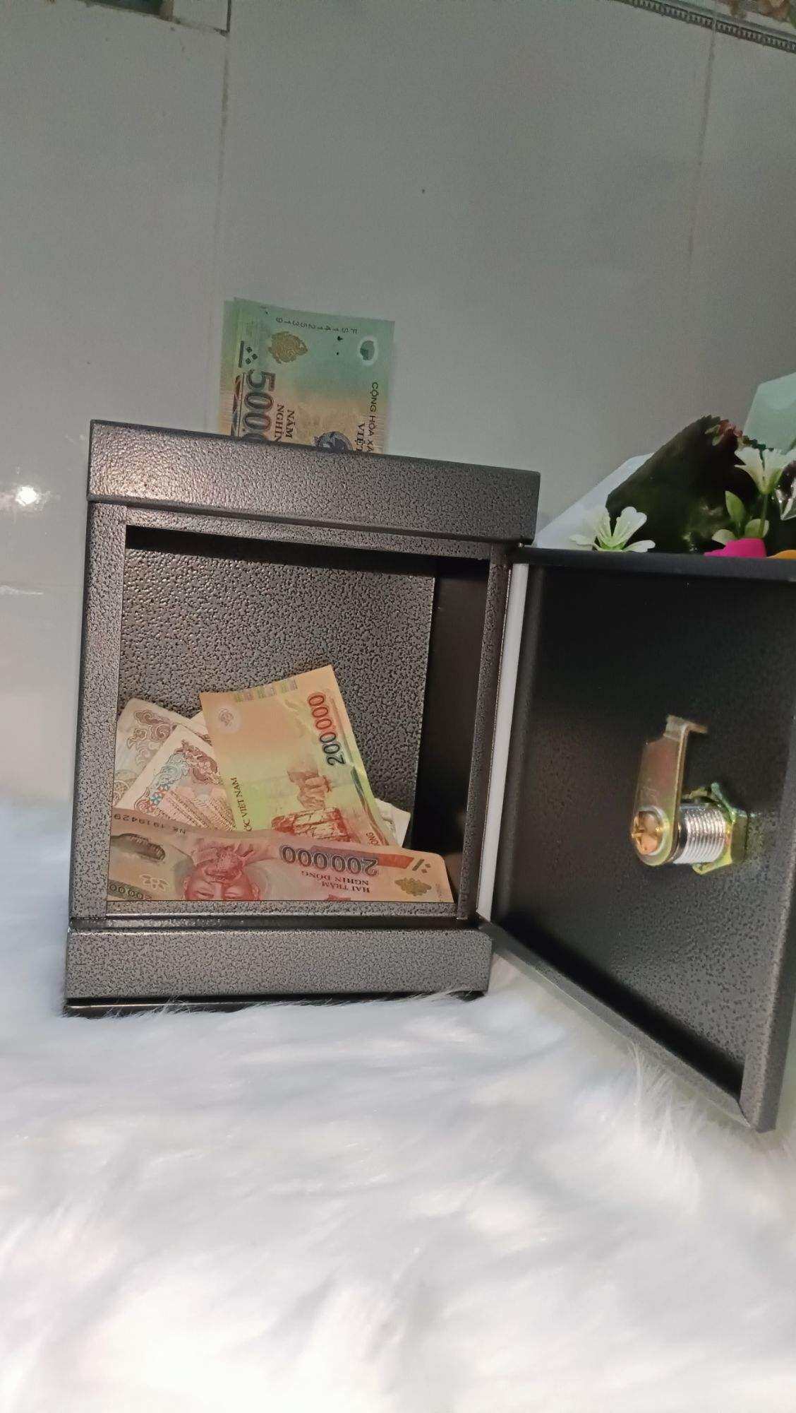 ống heo sắt mini tiết kiệm tiền 15*20