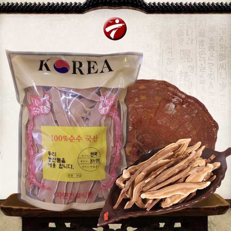 Nấm linh chi thái lát Hàn Quốc-túi 500g (hàng chuẩn Cty)