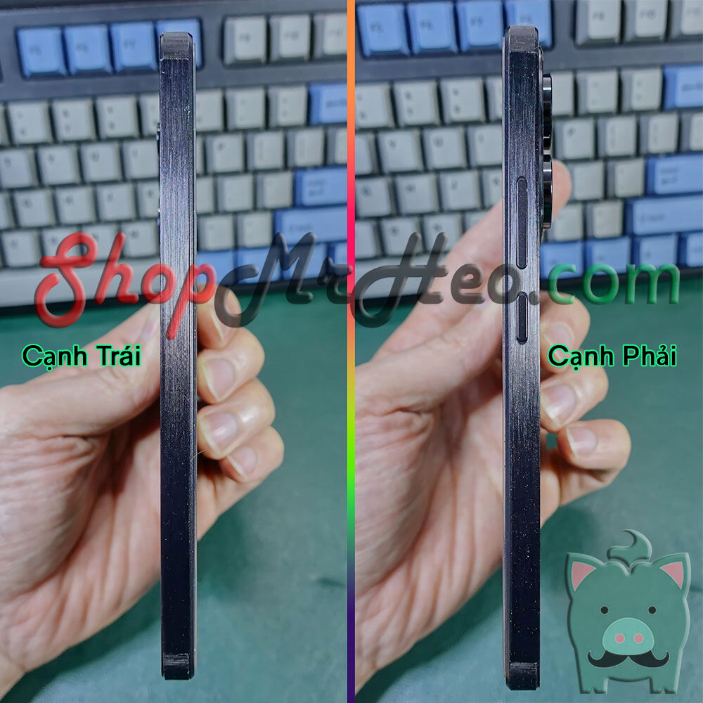 Dán Skin Mặt Sau Lưng Full Viền Redmi Note 13 Pro 5G (Vân Carbon, Lụa, Hộp, Nhám, Da, Nhôm Xước)