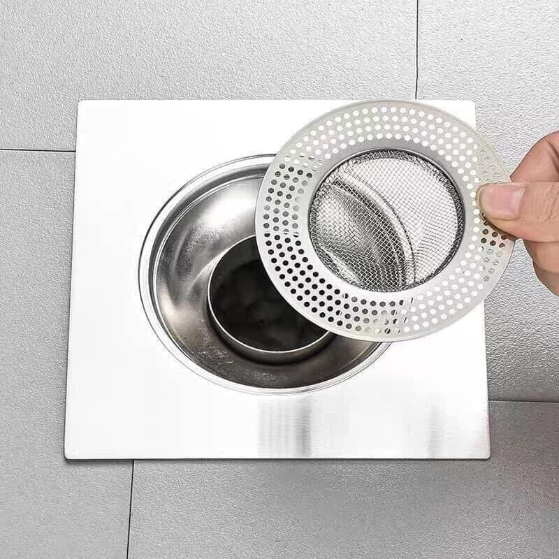 Lưới lọc rác ,lưới lọc rác nhà tắm, nhà vệ sinh, bồn rửa bát chống tắc nghẽn cho bồn rửa chất liệu inox không gỉ ATILA SHOP
