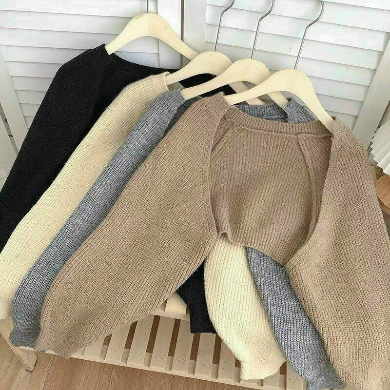 Áo khoác tay bồng chất thun gân k9