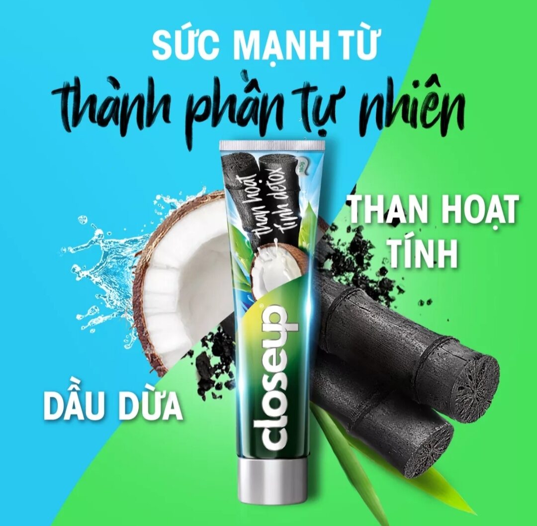 (Mẫu mới) Combo 3 cây kem đánh răng closeup dừa 230g