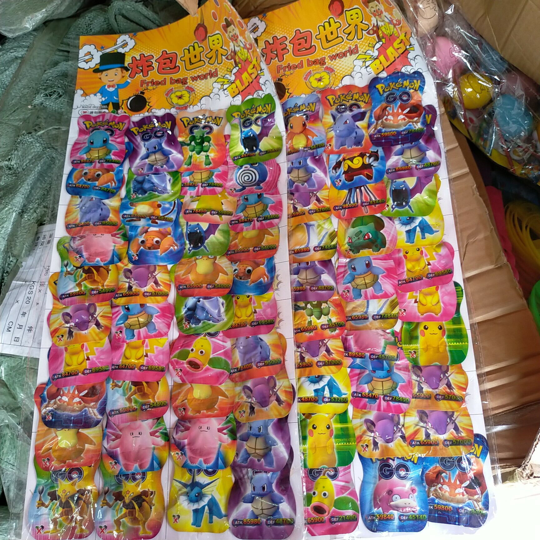 Sỉ vỉ đồ chơi dẫm nổ dokemon 40 quả