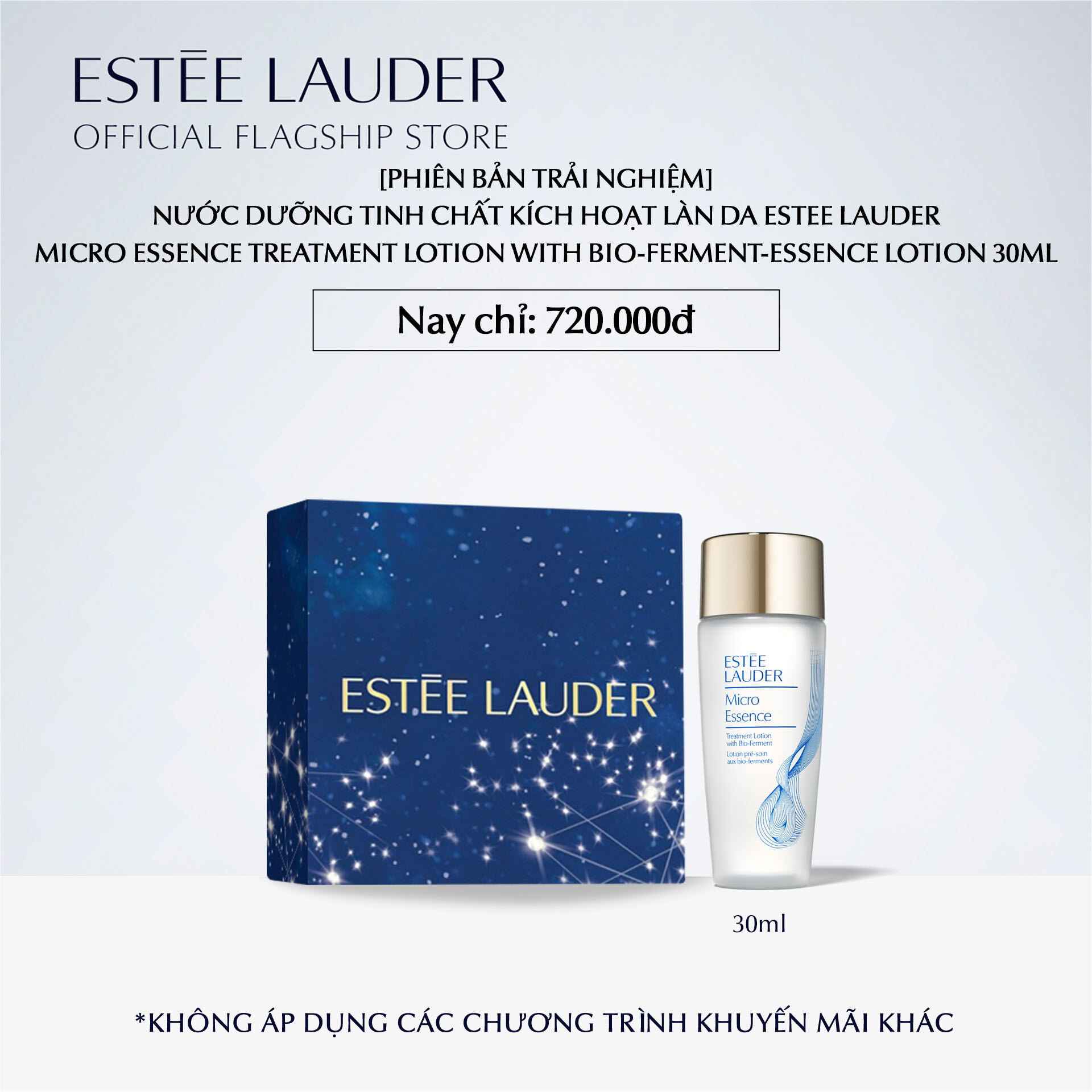 [PHIÊN BẢN TRẢI NGHIỆM] Nước dưỡng tinh chất kích hoạt làn da Estee Lauder Micro Essence Treatment Lotion with Bio-Ferment-Essence Lotion 30ml