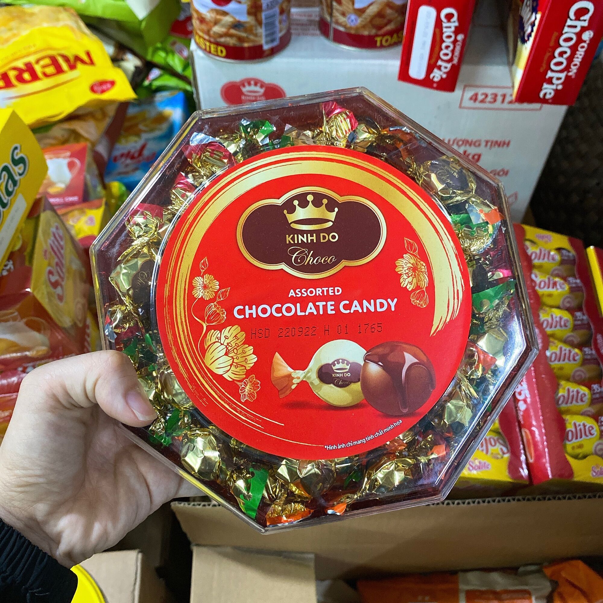 ( PHIÊN BẢN TẾT) 🧧🧧 KẸO SÔ-CÔ-LA THẬP CẨM GÓI 330G