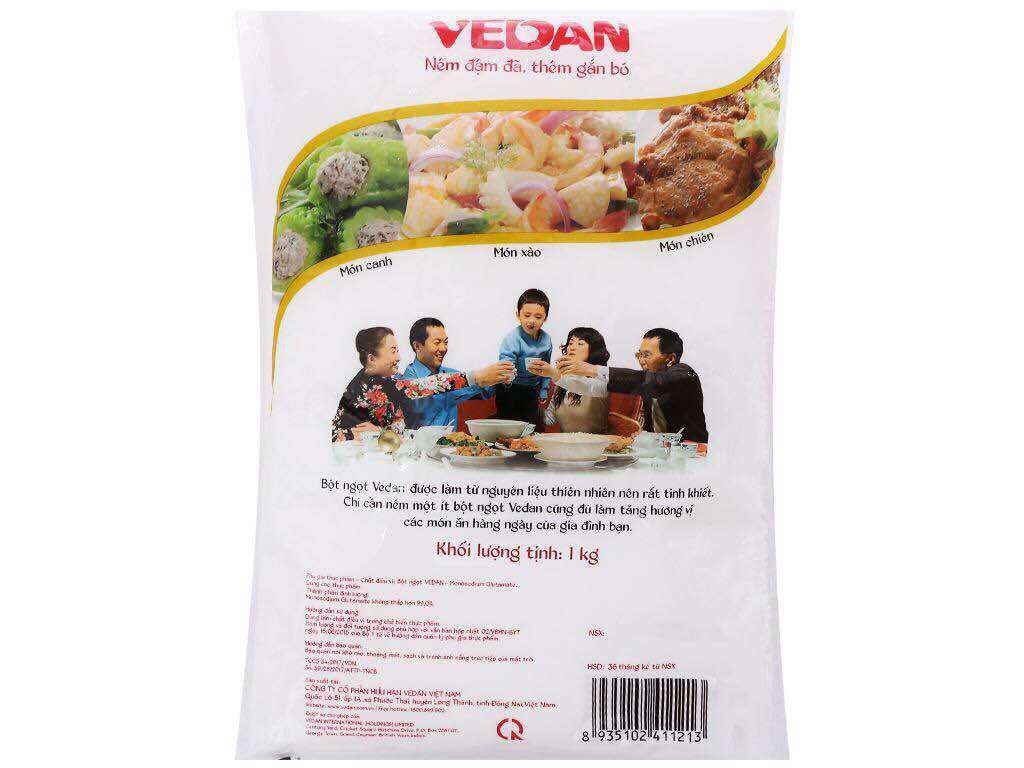 Bột Ngọt Vedan 1KG ( Hạt nhỏ)