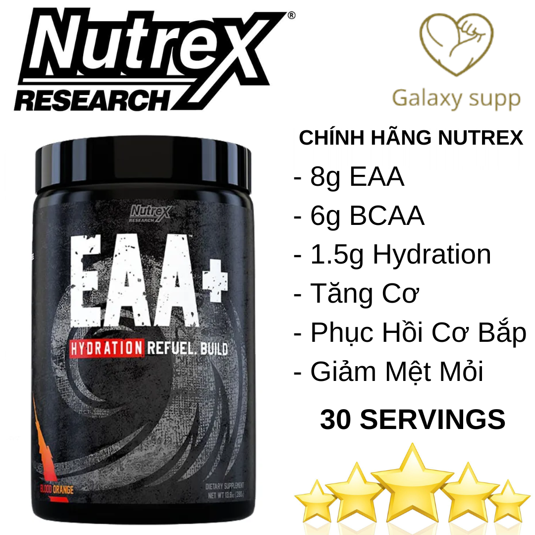 NUTREX EAA HYDRATION TĂNG CƠ PHỤC HỒI CƠ BẮP ĐẲNG CẤP 30 SERVING