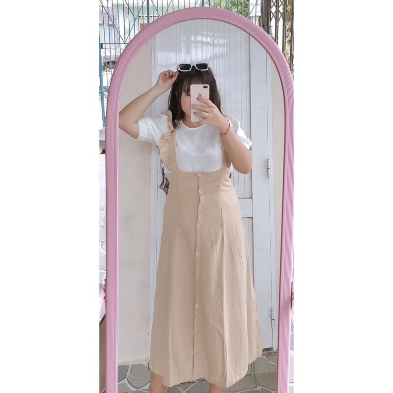 (SHOP TÁO ĐỎ BIGSIZE 50kg đến 90kg) set yếm viền bèo bản to