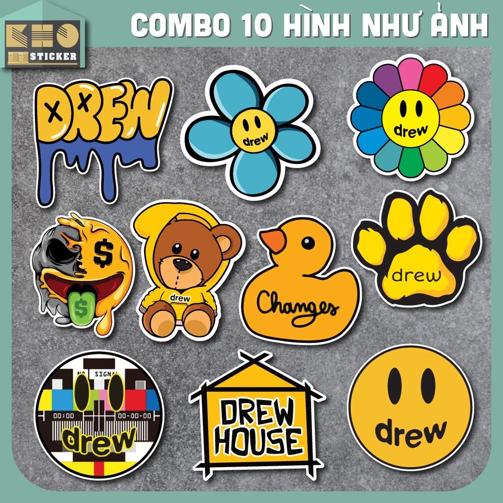 Decal Sticker Dán dễ thương mẫu ngẫu nhiên