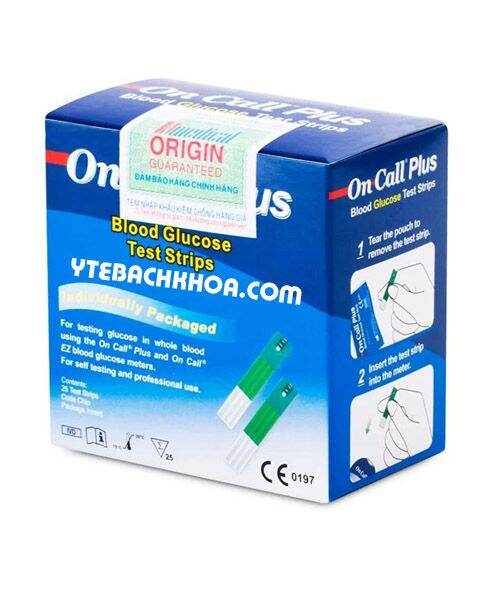 Que thử máy đo đường huyết Acon On Call Plus