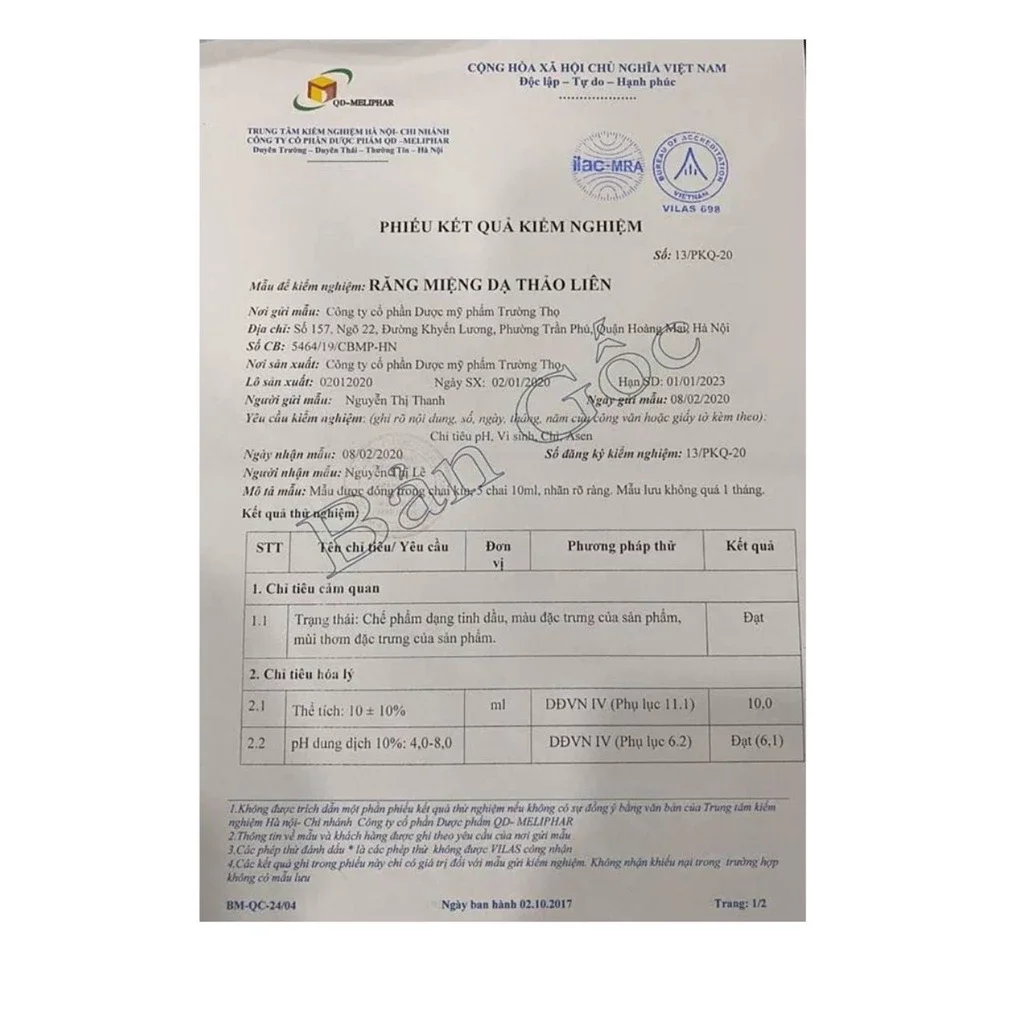 An Phụ Khang Dạ Thảo Liên chính hãng 5ml