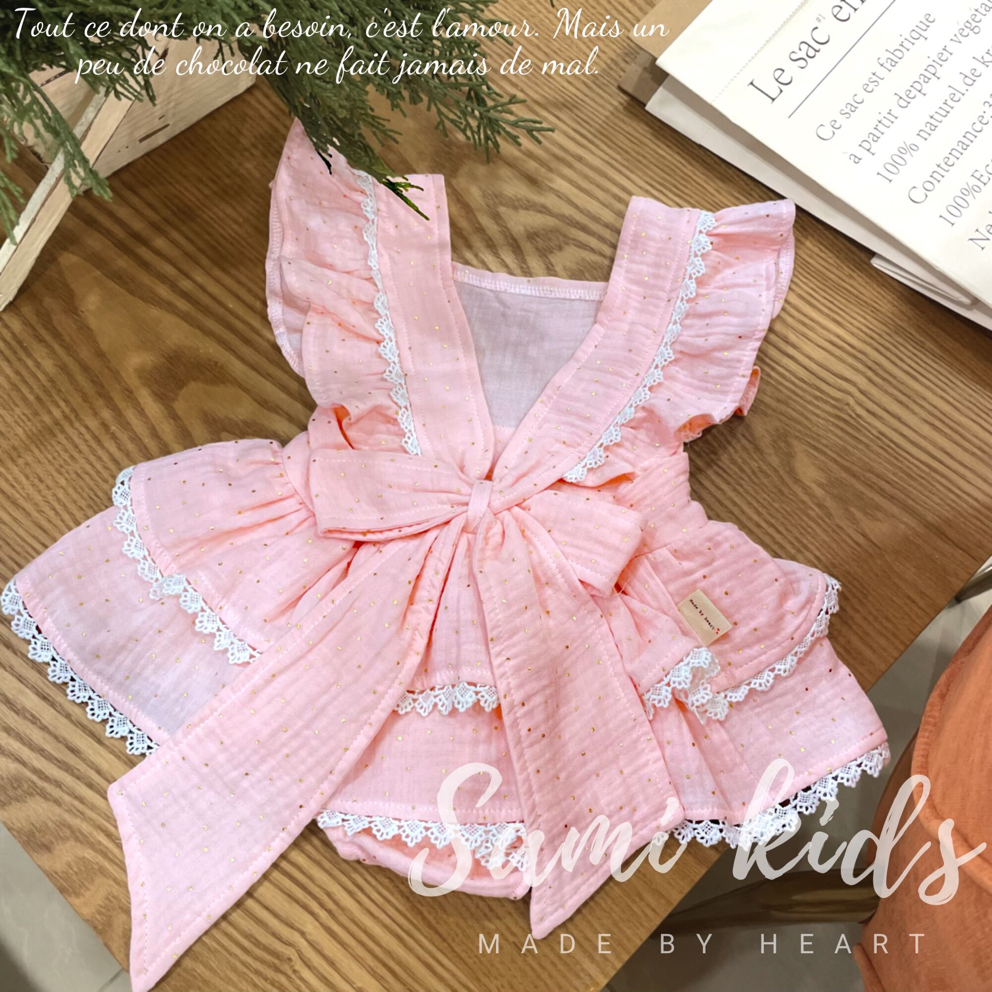 Romper chất liệu xô muslin điệu đà cho bé MỀM THOÁNG MÁT