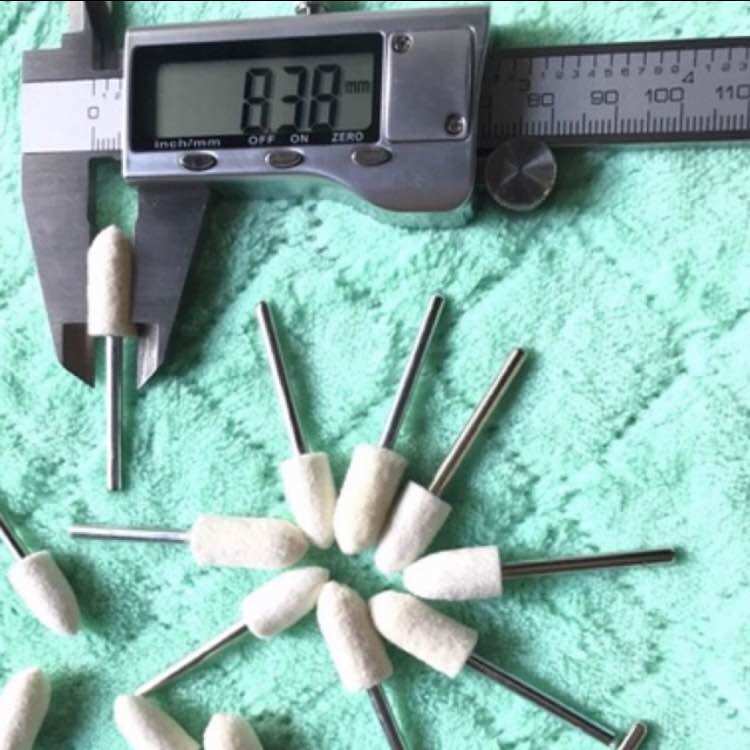 Trục nỉ nhọn đánh bóng 8mm cán 3mm