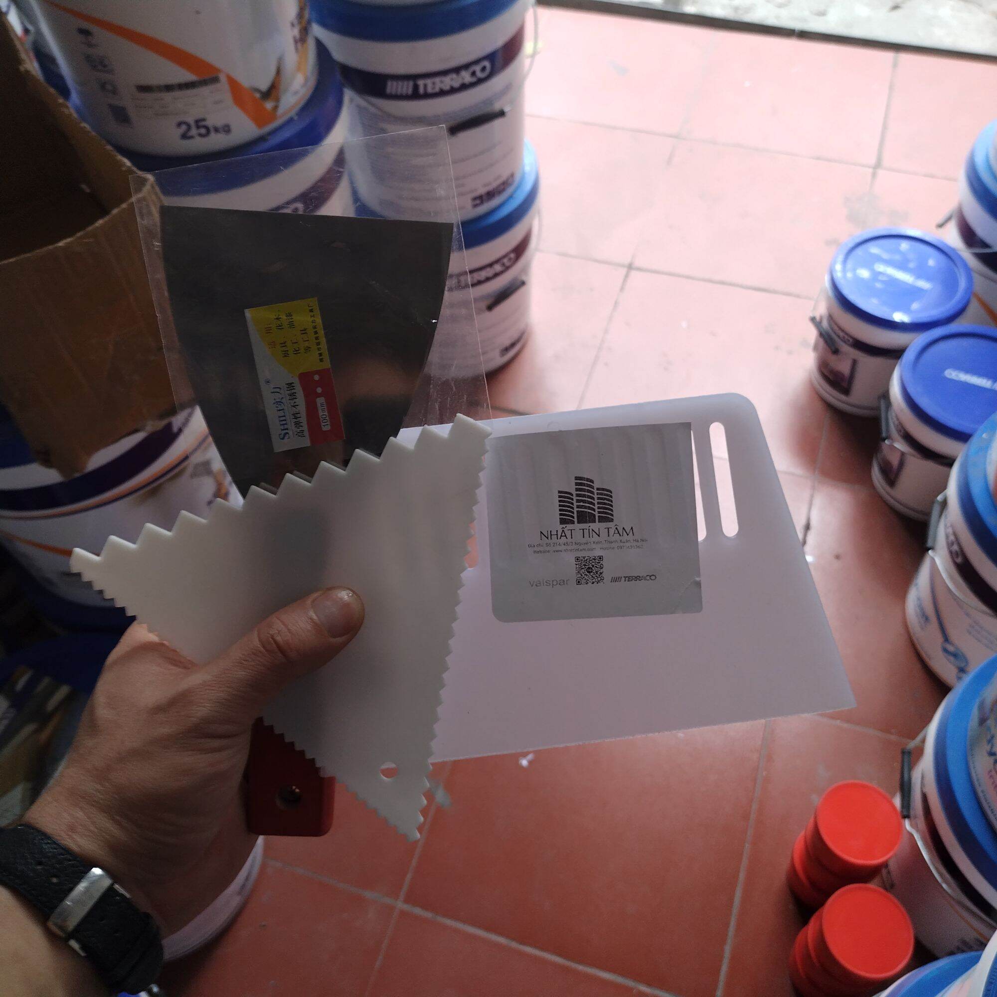 Dụng cụ cạo sơn, cây cạo kính, cây Sủi tường 28-58cm, cạo bụi kính - 2