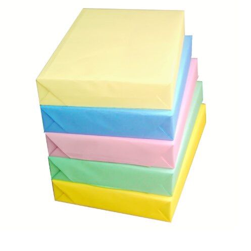Giấy Fort màu A4( vàng, hồng, xanh dương, xanh lá)