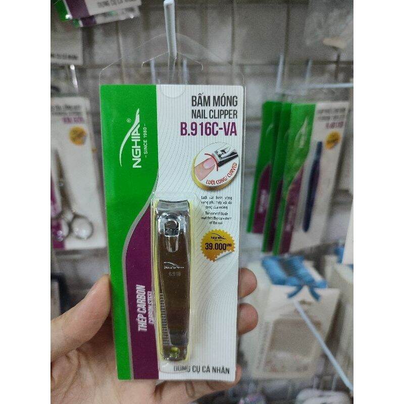 Bấm móng tay Kềm Nghĩa B916 lưỡi cong chính hãng