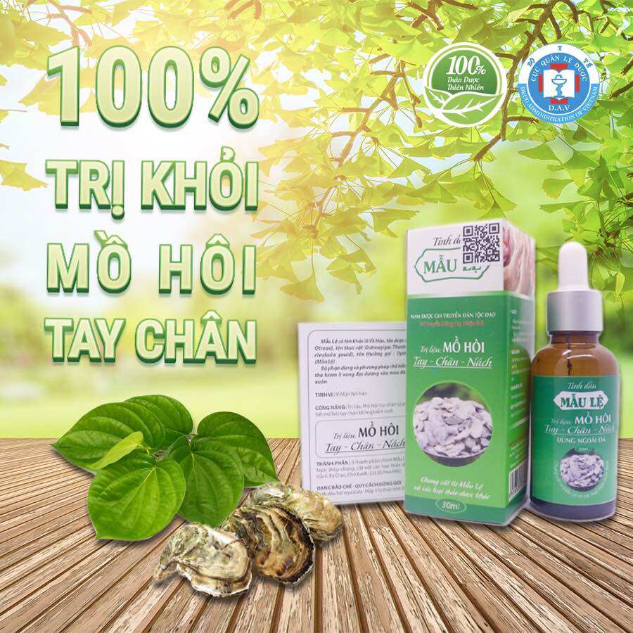 Combo người bị nặng 4 lọ tinh dầu mẫu lệ chữa mồ hôi tay, mồ hôi chân, mồ hôi nách hiệu quả