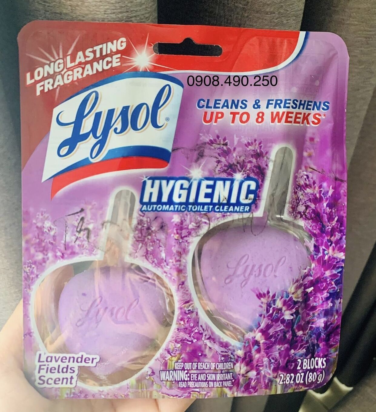 Viên treo bồn cầu Lysol hương Lavender