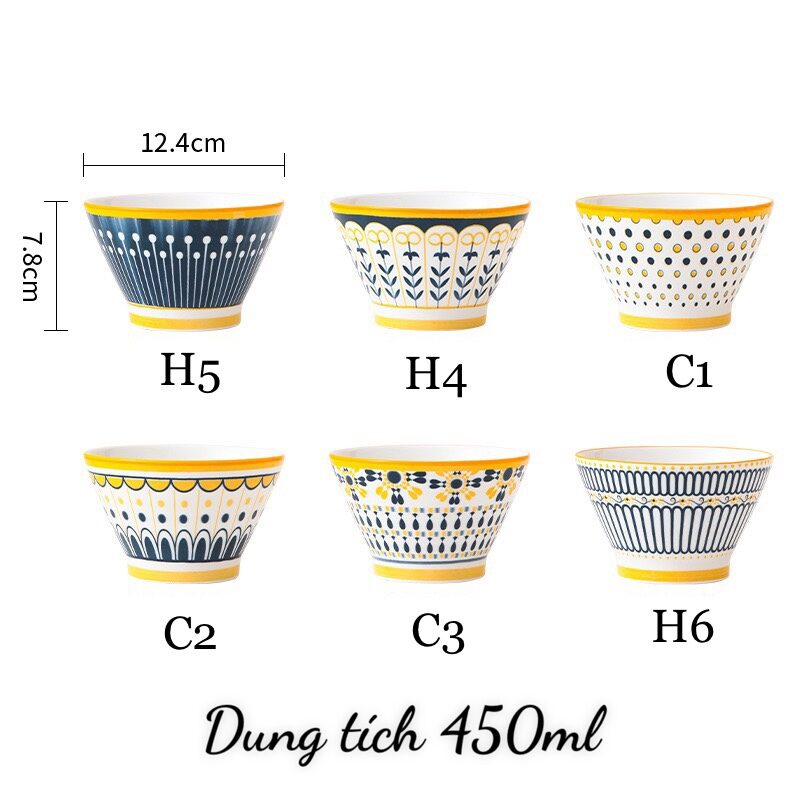 Bát Sứ Hoa Văn Thổ Cẩm,Chén Sứ Cao Cấp Hàng Loại 1