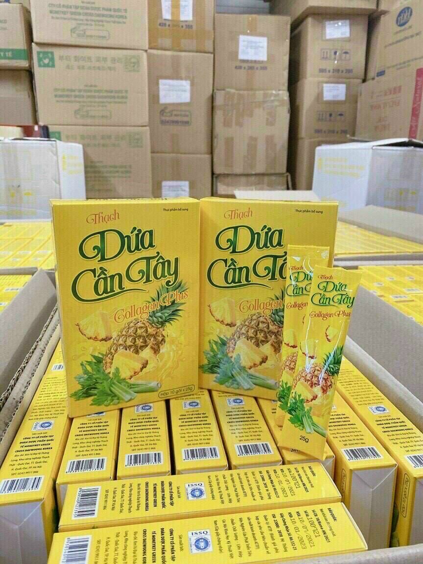 Hộp 10 gói Thạch Dứa Cần Tây