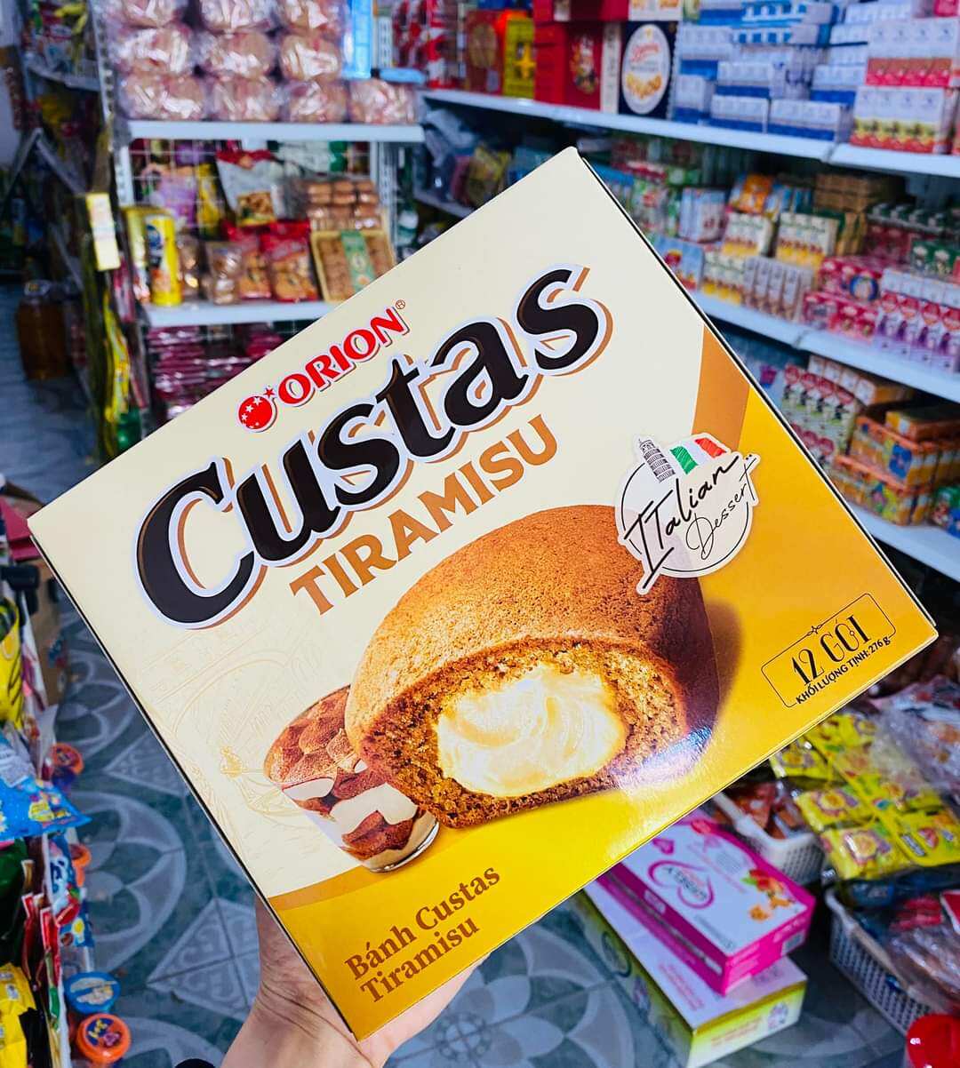 Bánh Custas Orion Tiramisu (Hộp 12 cái)