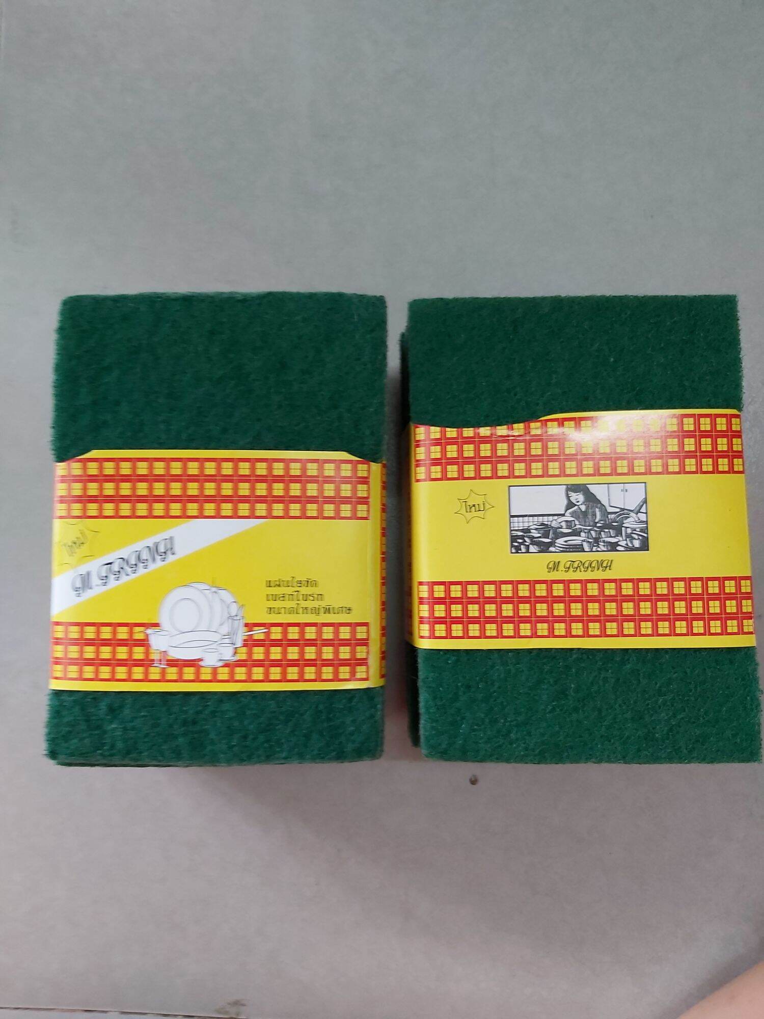 Miếng rửa chén cước xanh lớn lốc 10 miếng