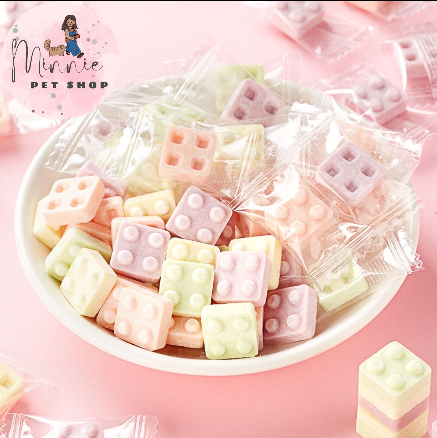 Phô mai trái cây mài răng 1 viên cho hamster, sóc kiểng