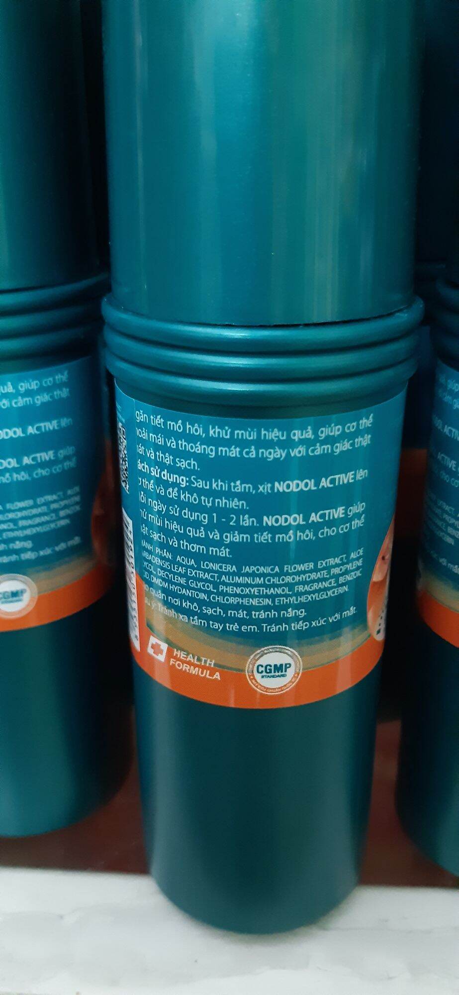 xịt khử mùi nodol active 80ml