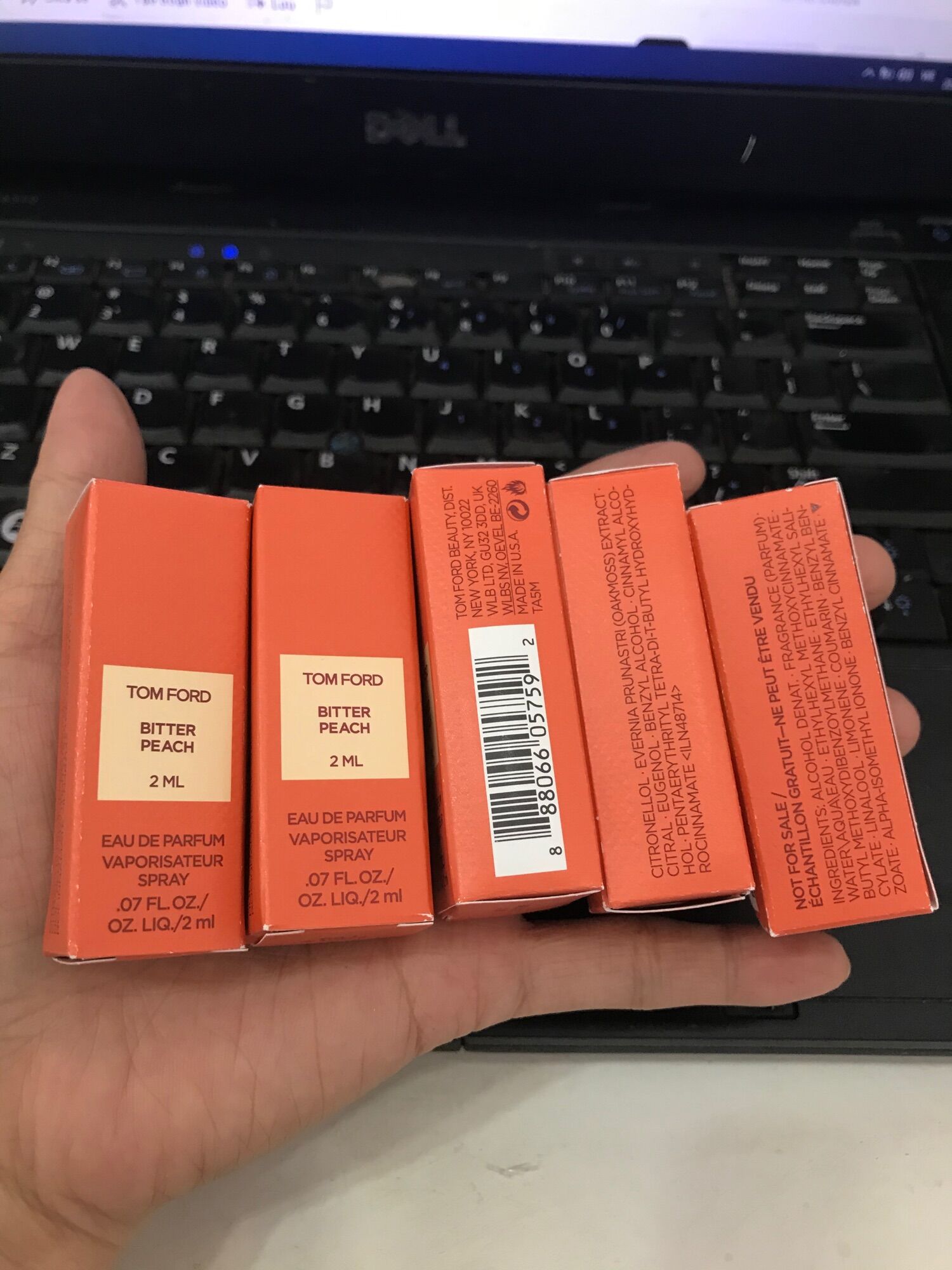 [ảnh thật] vial nước hoa tf bitter peach 2ml