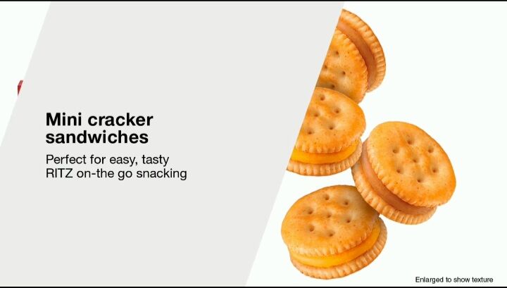 (Nhập Mỹ - Date 15/3/2024) Bánh quy mini Ritz bits phô mai Nabisco 42g