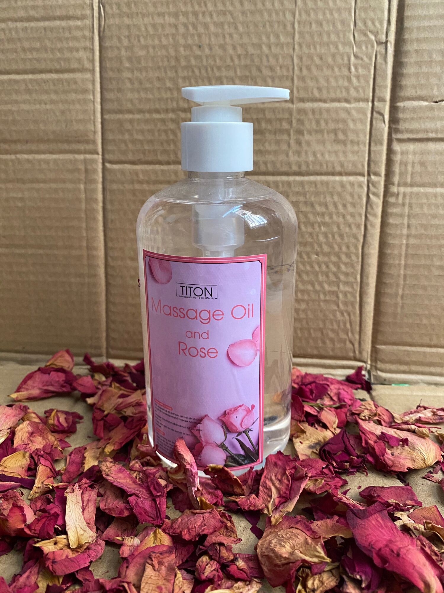 500ml Dầu masage| massage tinh chất Hoa Hồng 500ml