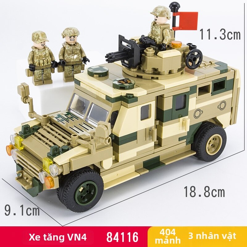 Kazi | Đồ Chơi Lắp Ráp Xe Bọc thép Quân Sự