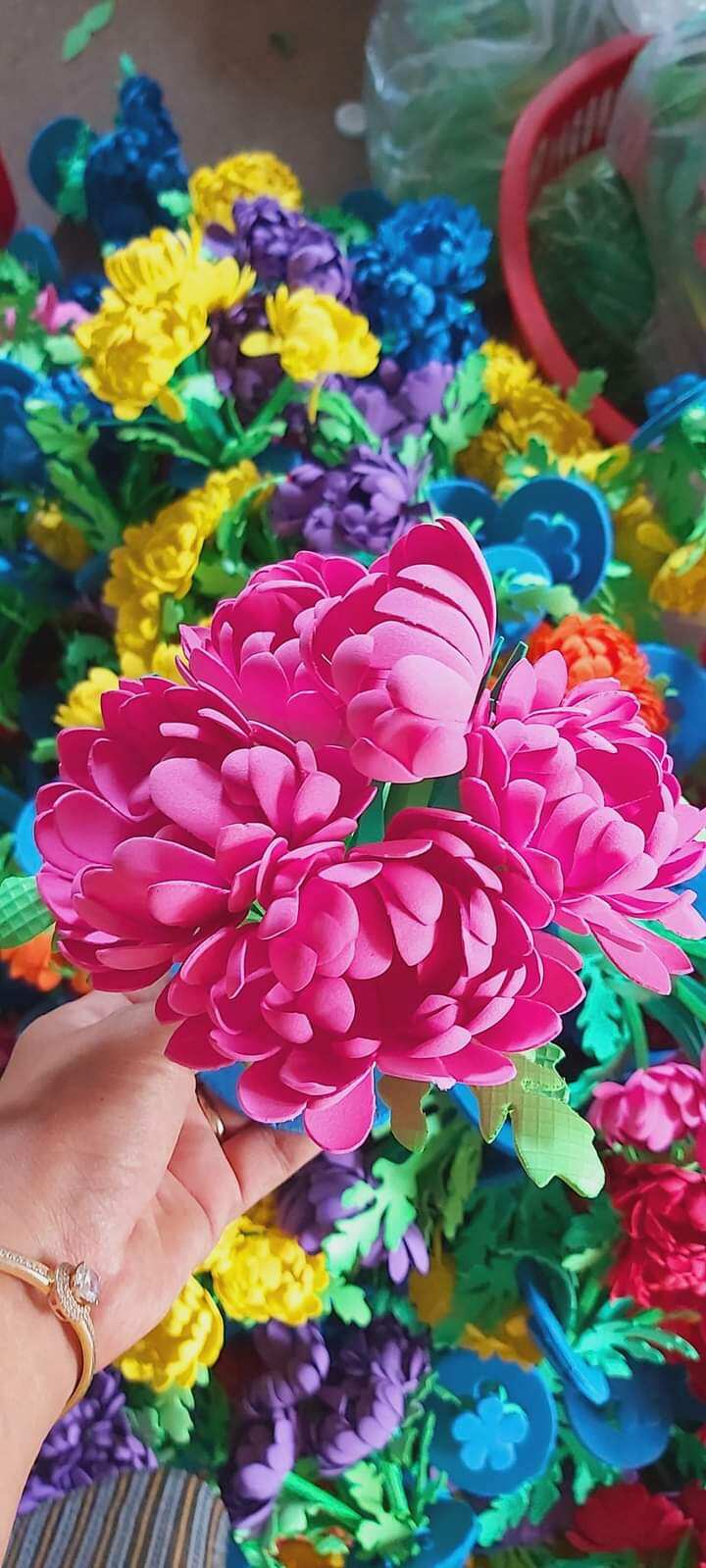 [Đồ Dùng Mầm Non]Combo 10 Bụi Hoa Đủ loại