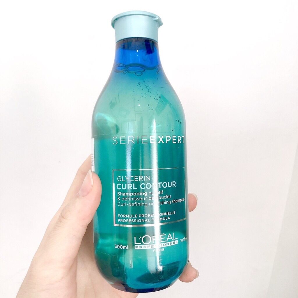 Dầu gội chăm sóc tóc uốn Glycerin Curl Contour Shampoo L'oréal 300ml