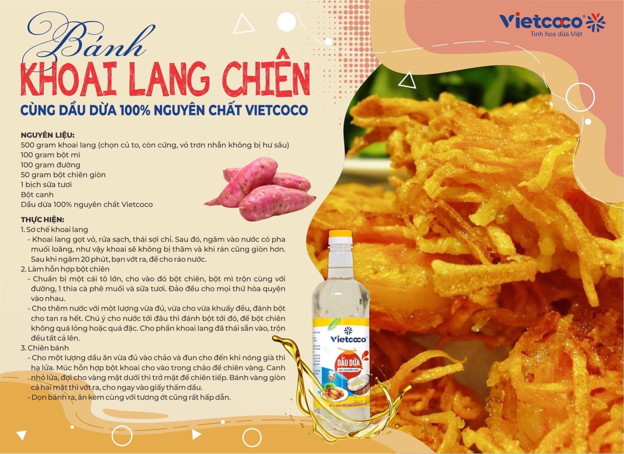 Dầu Dừa tinh luyện Vietcoco - Dầu NẤU ĂN