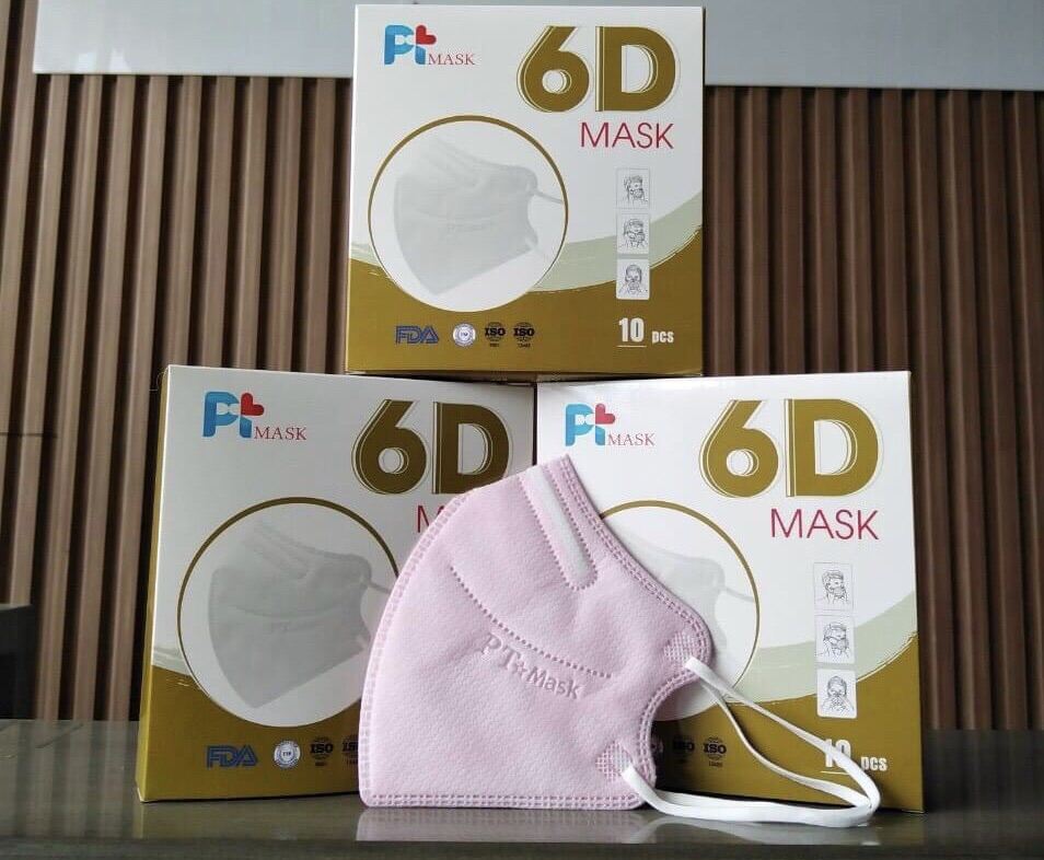 Khẩu Trang 6D Mask  ( 1 Hộp 10 Cái ) ( PT Vỏ Hộp  YOKI TÚI ZIP )