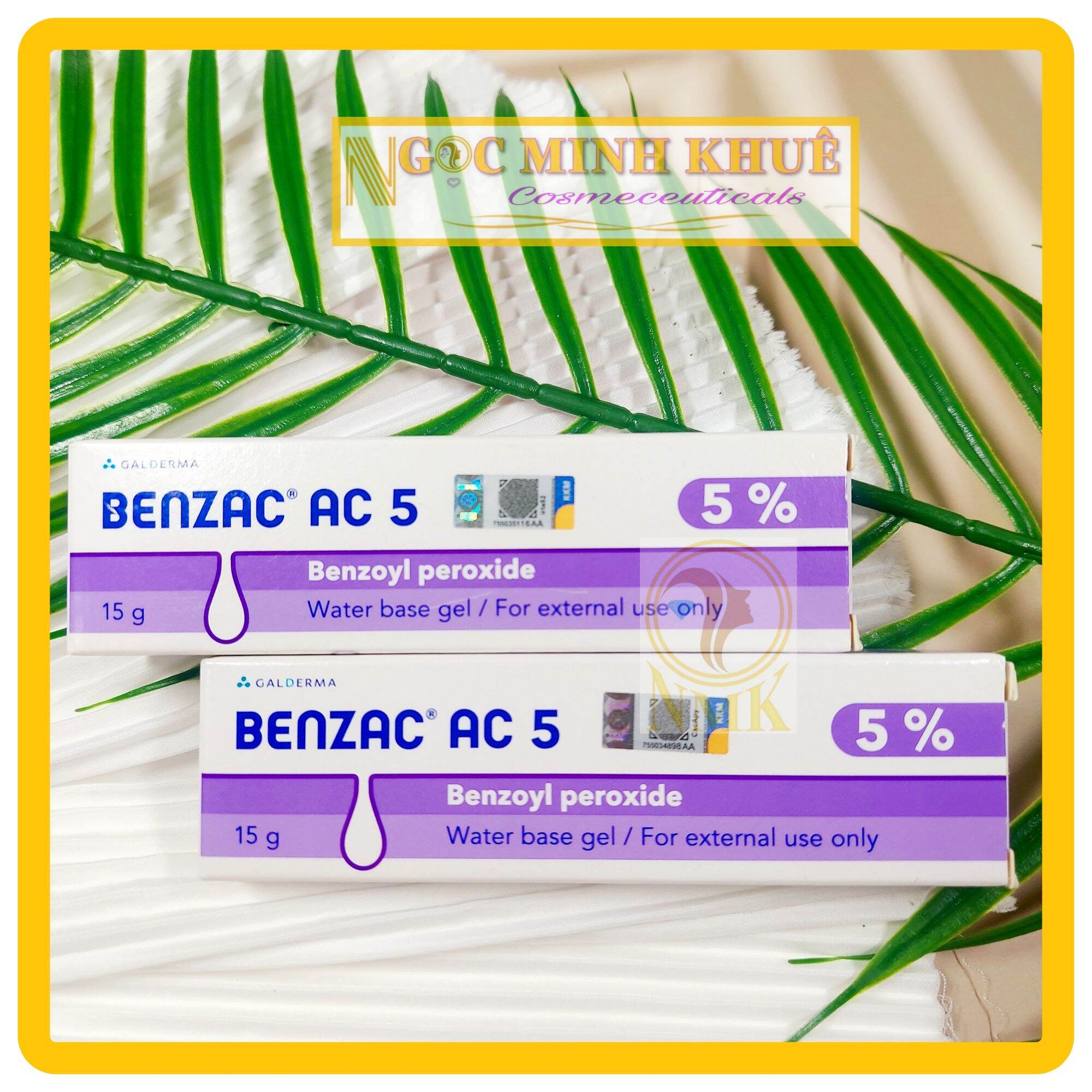 Benzac ac 5 _ benzoyl peroxide 5% _ gel chấm mụn viêm