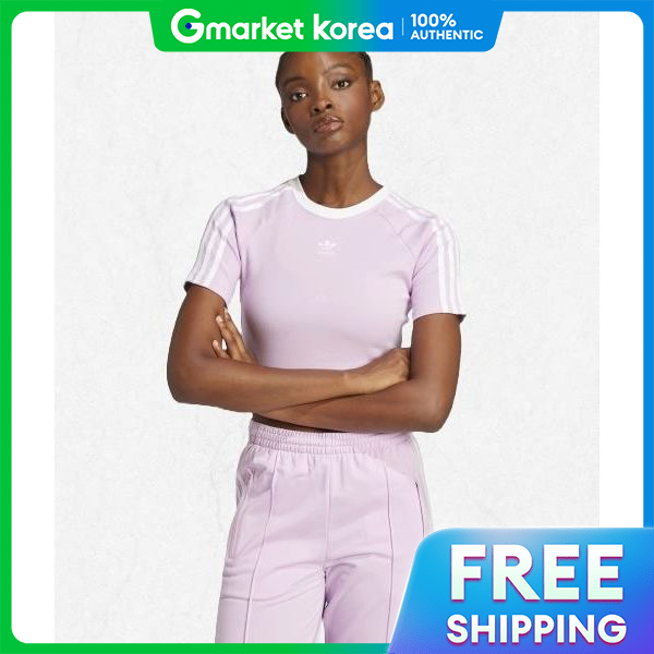 adidas | Áo thun trẻ em Adidas 3 sọc - Màu hồng JC6365 2395618