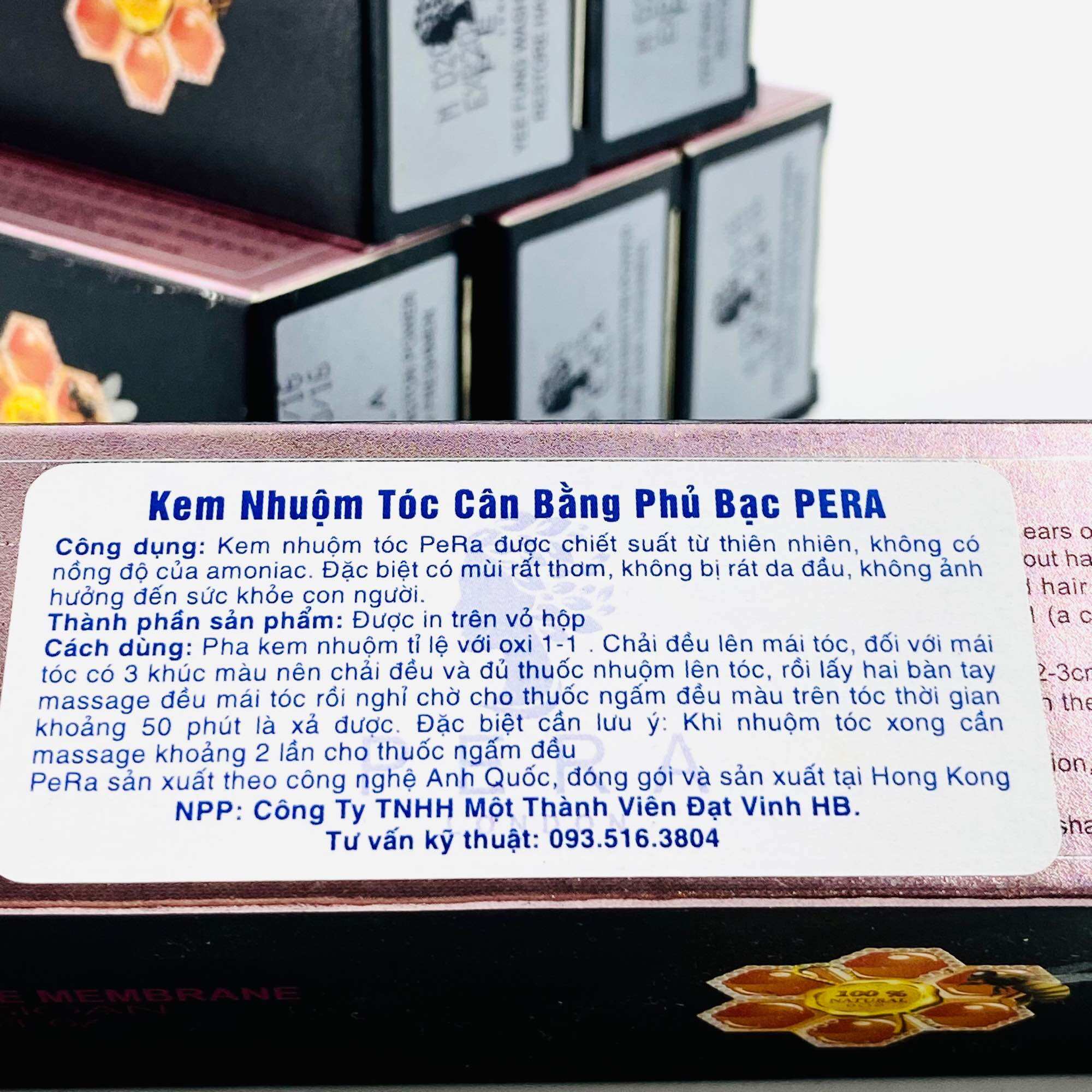 Màu nhuộm tóc cao cấp PERA 100ml