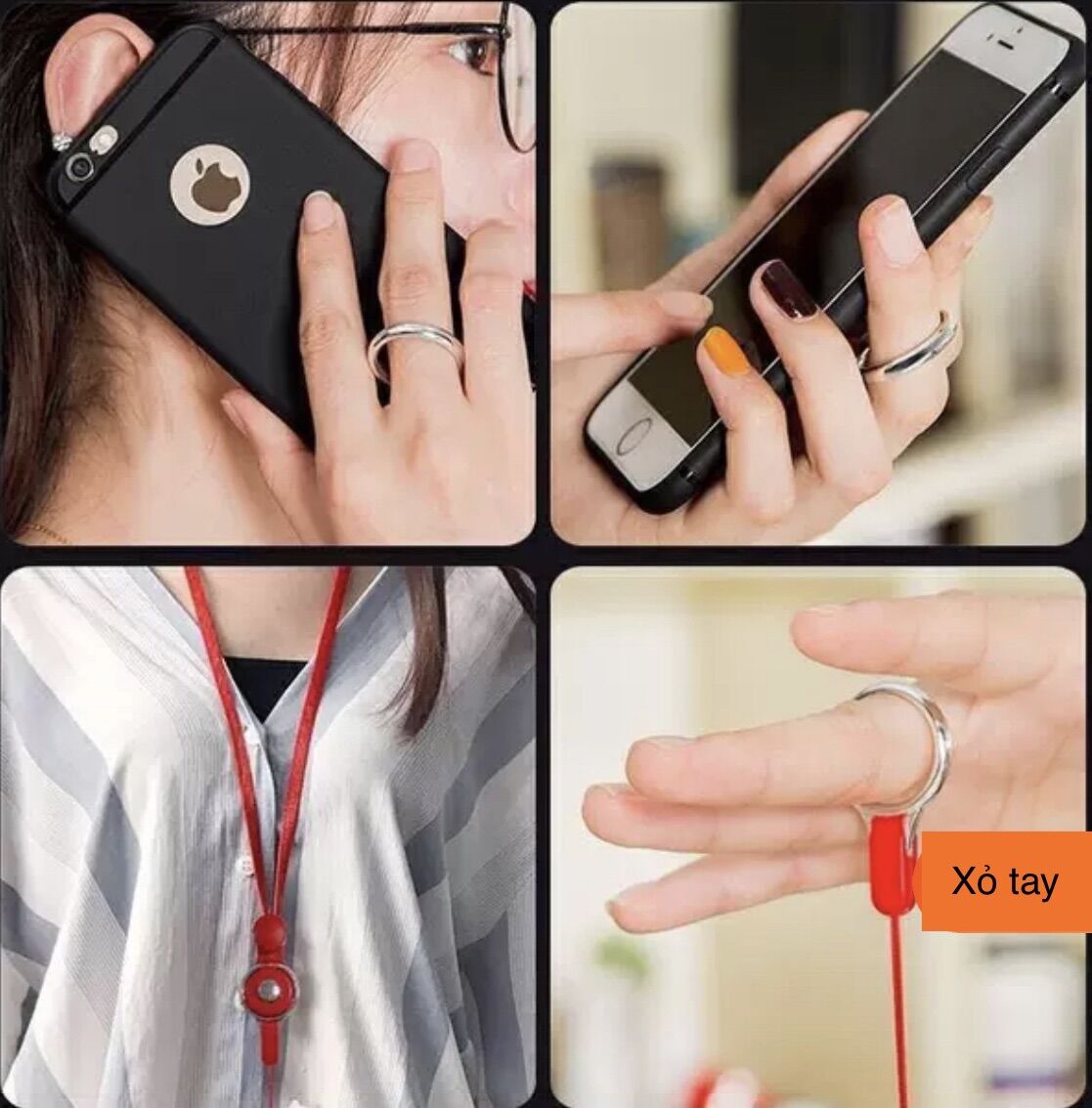 10 mẫu dây đeo thẻ/ điện thoại bản dài có in hình