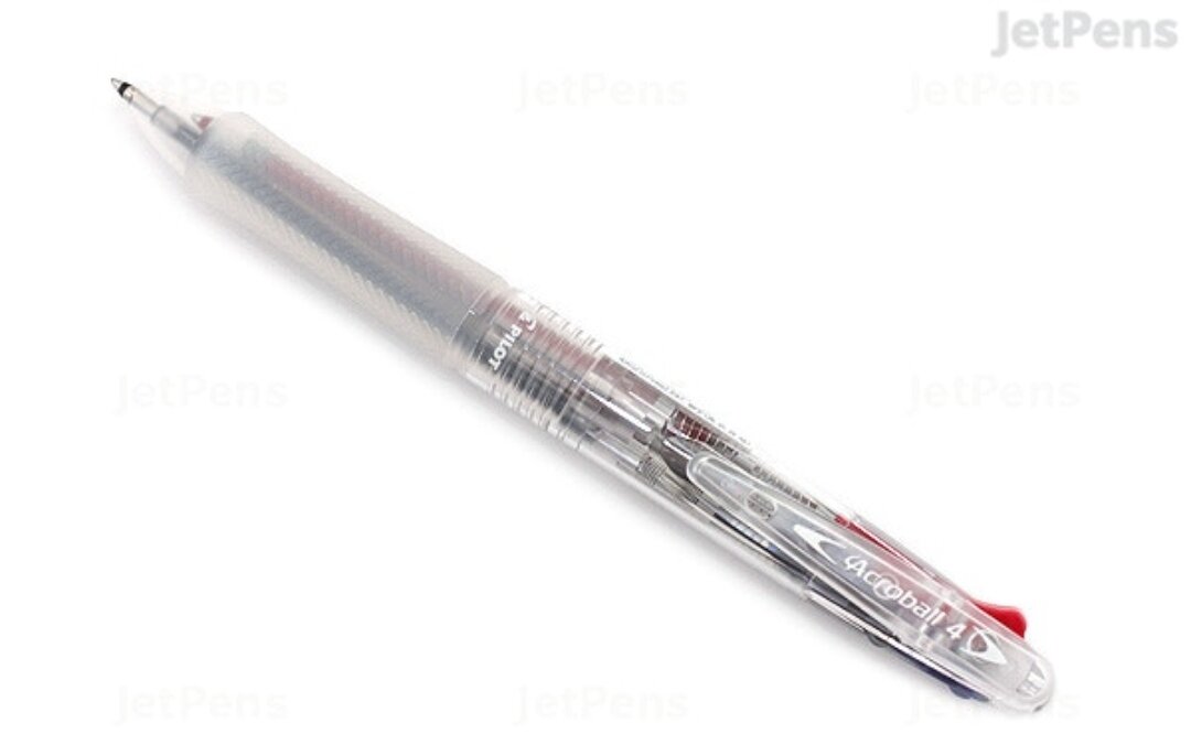 BÚT BI PILOT ACROBALL 4 NGÒI 0.7 THÂN TRONG SUỐT (MADE IN JAPAN)