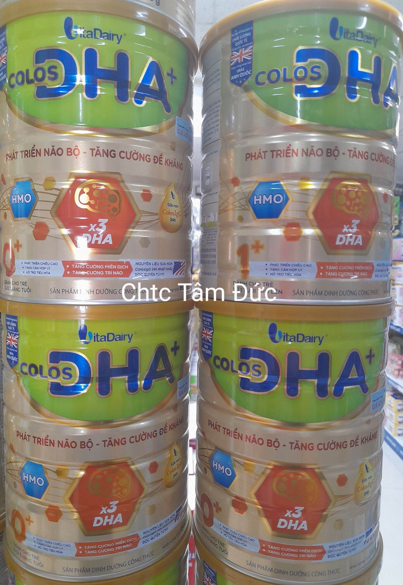 (Tích App đổi quà)Lon Sữa 800g Colos DHA 0+ và 1+ Vitadairy