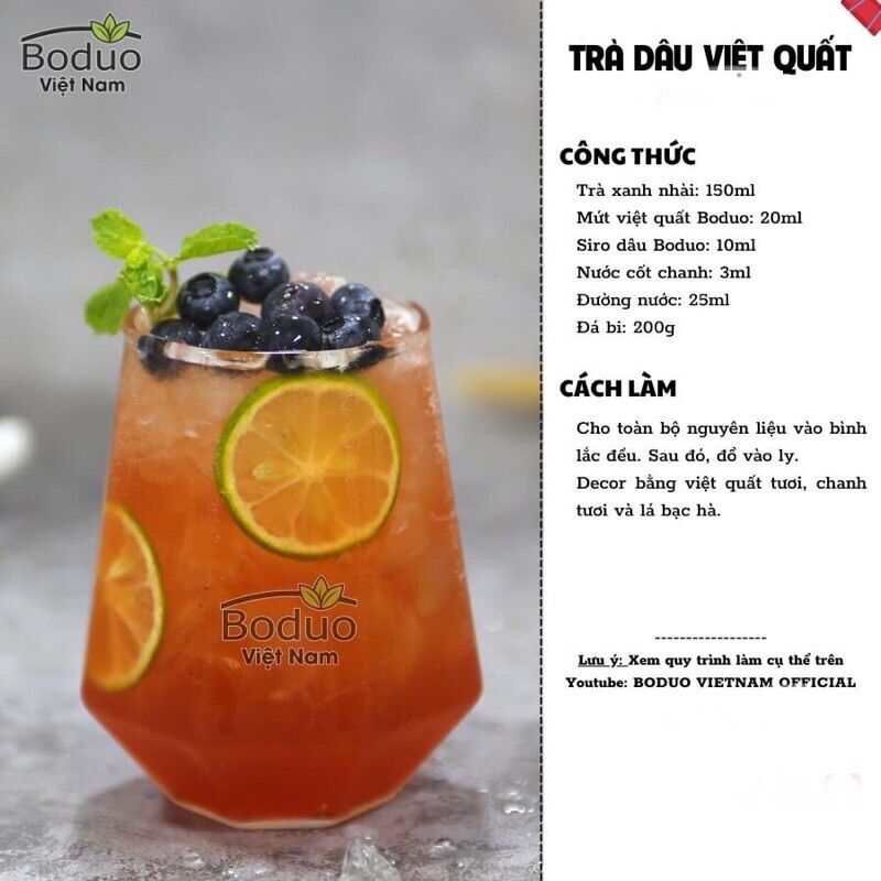 Mứt dâu Boduo hộp 1,3kg