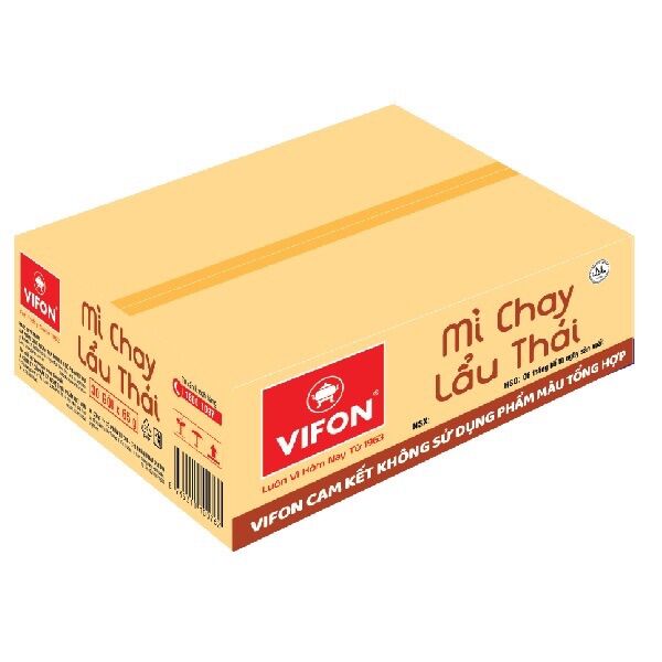 (Tặng 1 gói )Thùng 30 Mì Chay Lẩu Thái VIFON (65g / Gói)