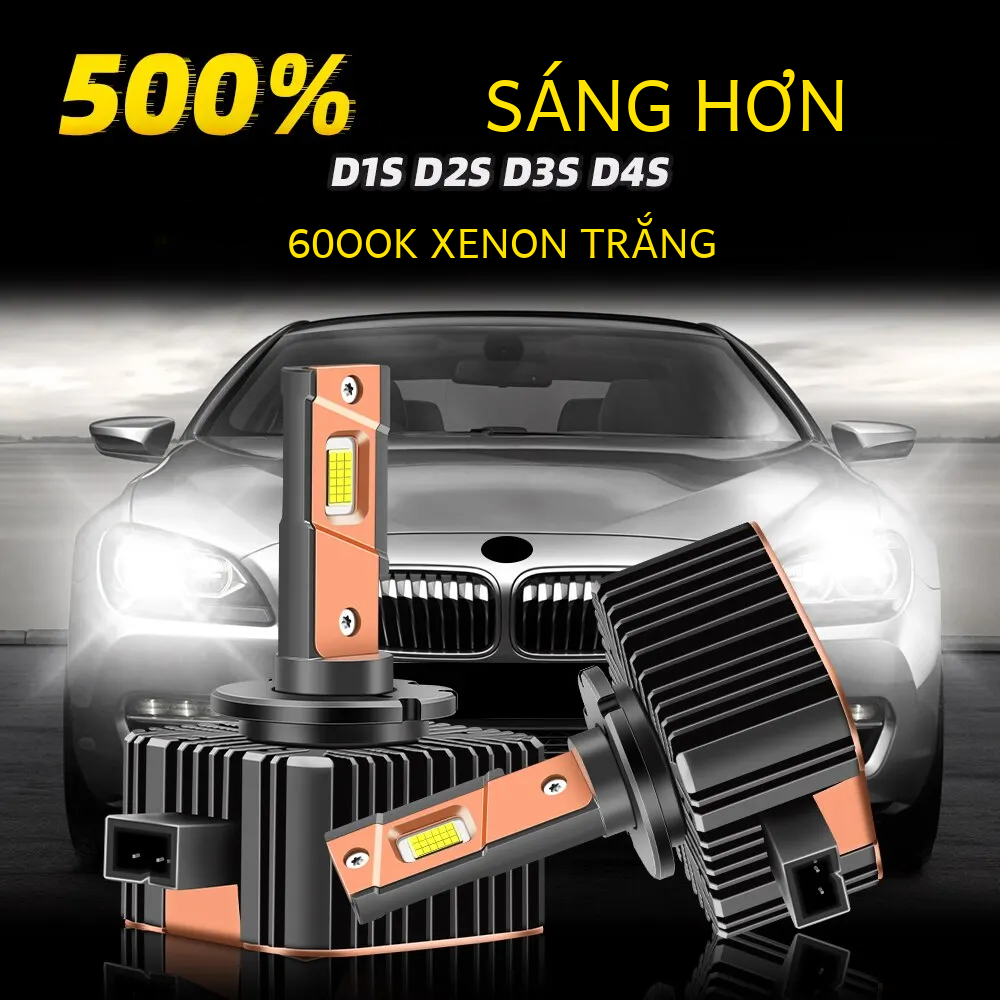 Roadsun D1S dẫn Bóng Đèn Pha 6000K 500% trắng mát sáng hơn D4S D3S D2S dẫn bóng đèn 100% lỗi miễn phí Xenon Đèn pha thay thế